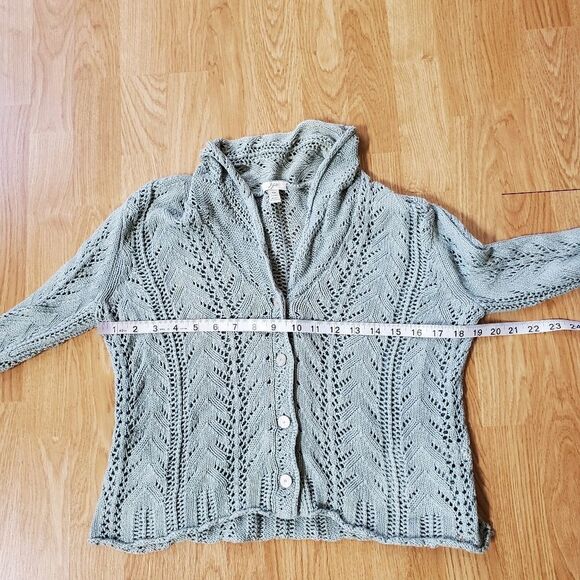 J.Jill Crochet Cardigan sz SP - Picture 8 of 11